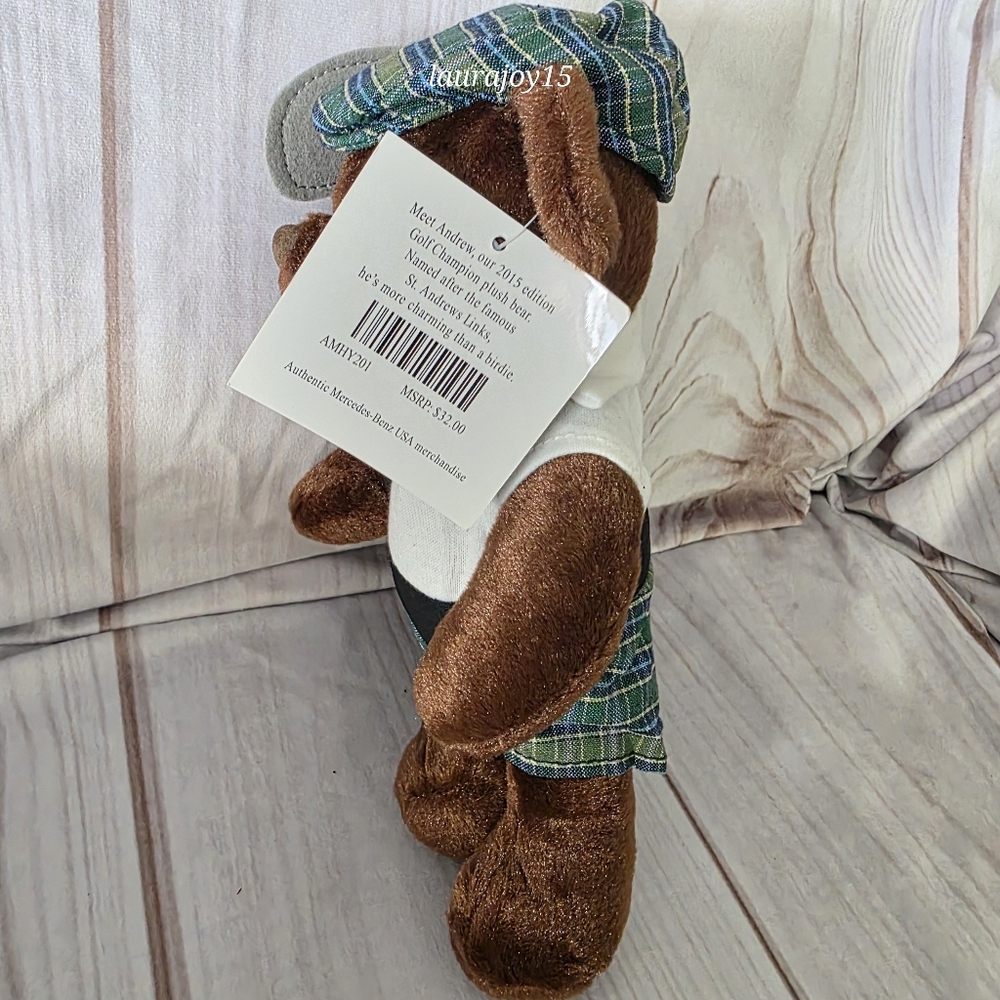 🌞SOLD🌞 Mercedes Benz Golfer Teddy Bear Plush Toy St Andrews Links 10 Inch 2015 - Picture 4 of 9